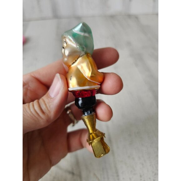 Radko snowwhite makes 8 dwarf clip on ornament glass Xmas tree - Picture 9 of 9